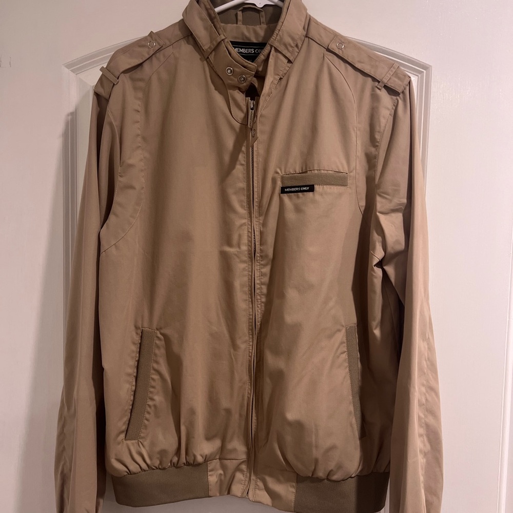 Members Only Beige Lightweight Jacket